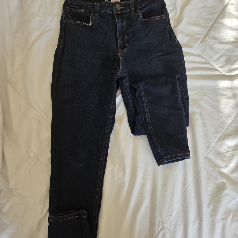 NOBO High Rise Skinny Jeans in Deep Blue